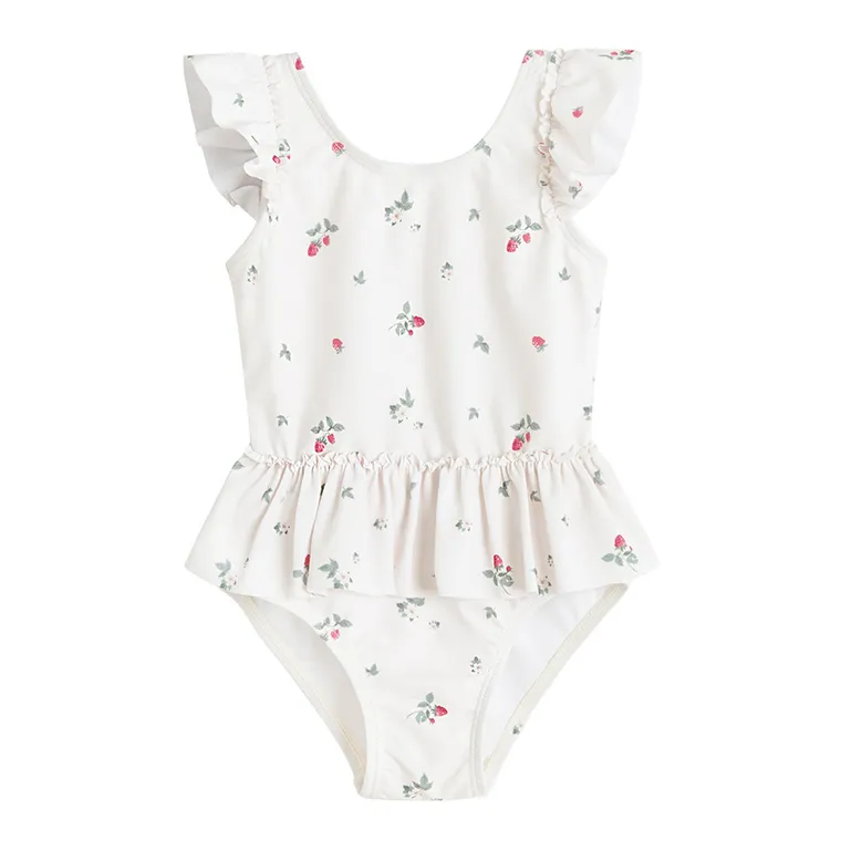 Cool Club, Costum de baie pentru fete, UV 50, ecru