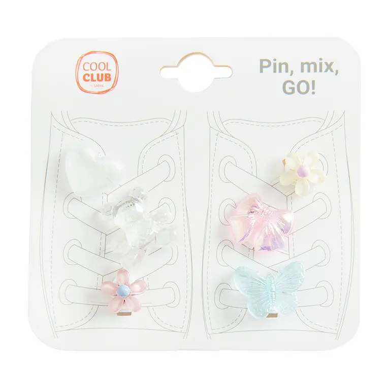Cool Club, Decoratiuni pentru incaltaminte pentru fete, mix, set, 6 buc.