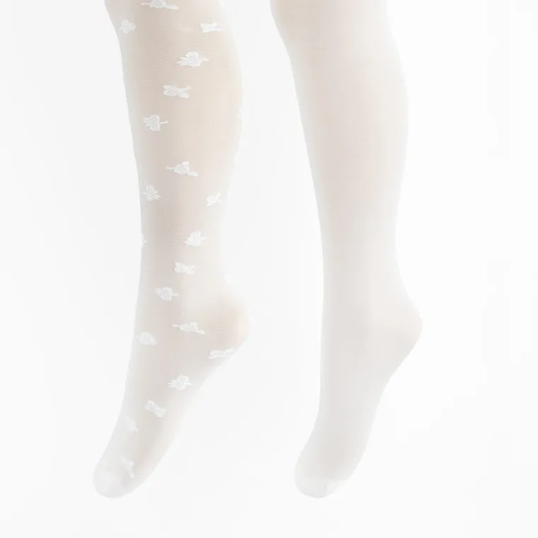 Cool Club, Dresuri pentru fete, alb, 20 DEN, set, 2 buc.