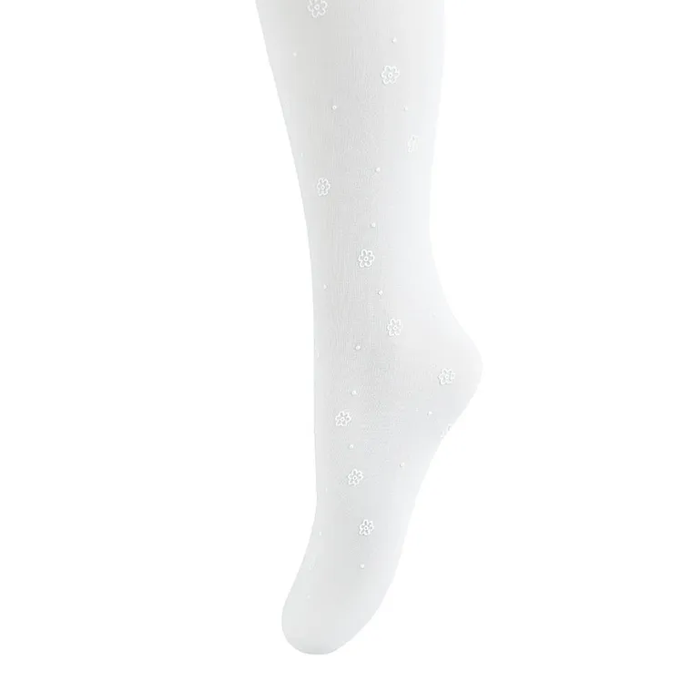 Cool Club, Dresuri pentru fete, alb, 40 DEN, microfibra