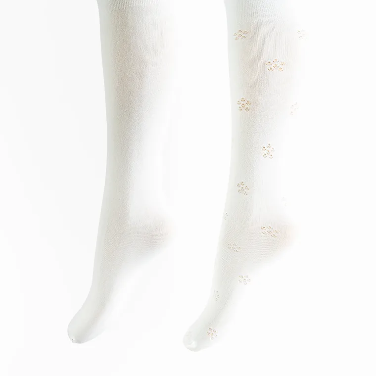 Cool Club, Dresuri pentru fete, alb, microfibra, 60 DEN, set, 2 buc.