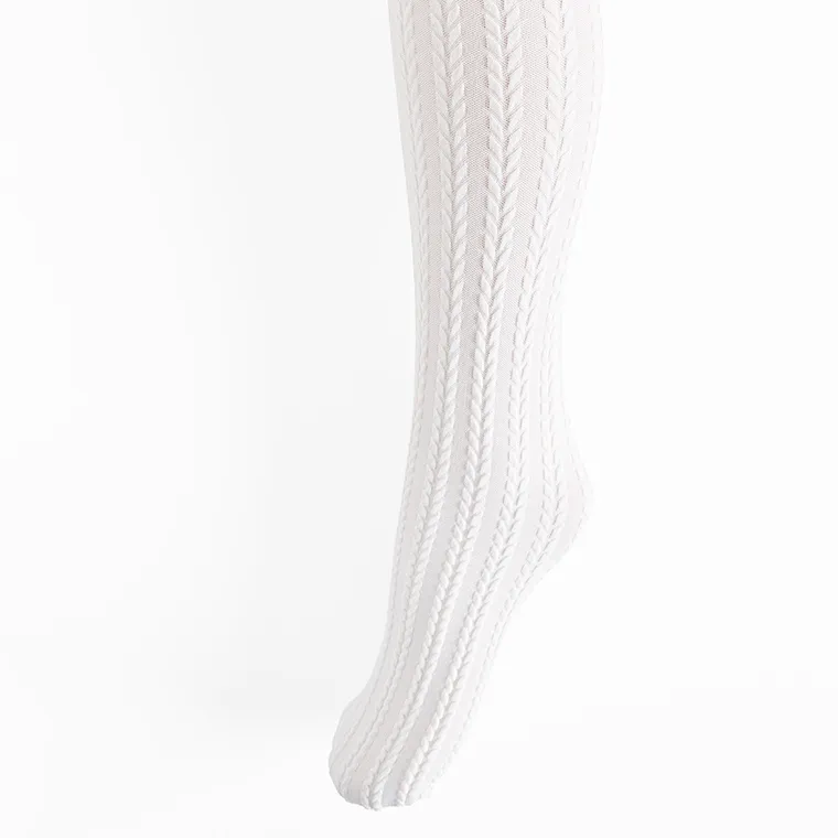 Cool Club, Dresuri pentru fete, alb, microfibra, 80 DEN