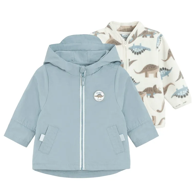 Cool Club, Geaca cu gluga pentru baieti, Bluza polar, cu fermoar, 3in1, mix