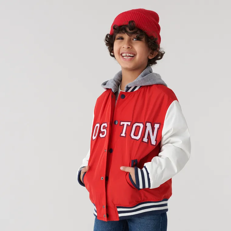 Cool Club, Geaca cu gluga pentru baieti, rosu