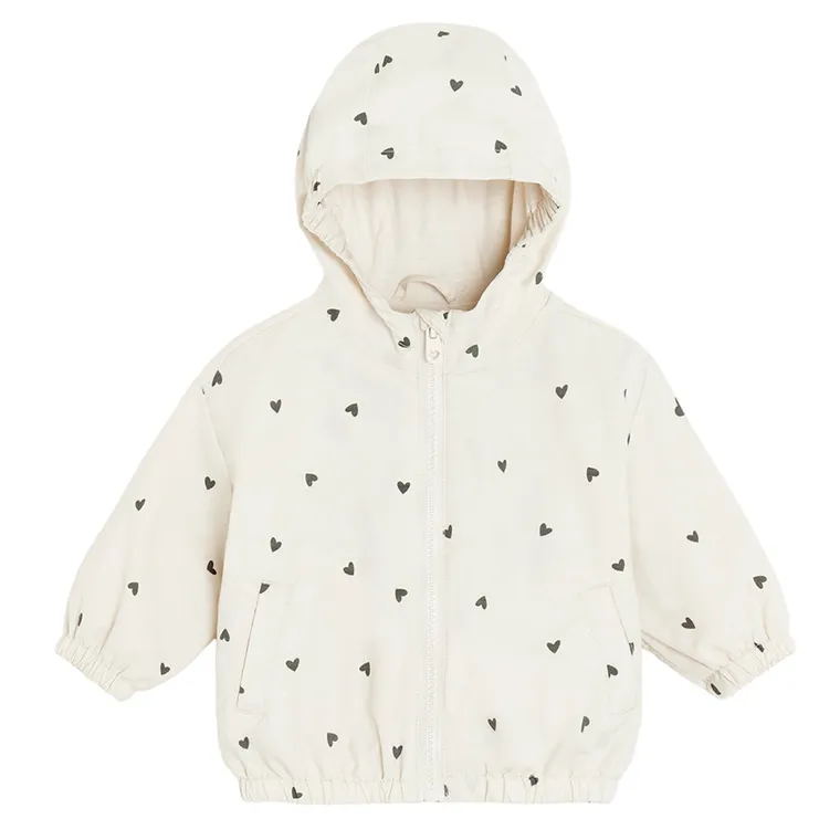 Cool Club, Geaca cu gluga pentru fete, alb