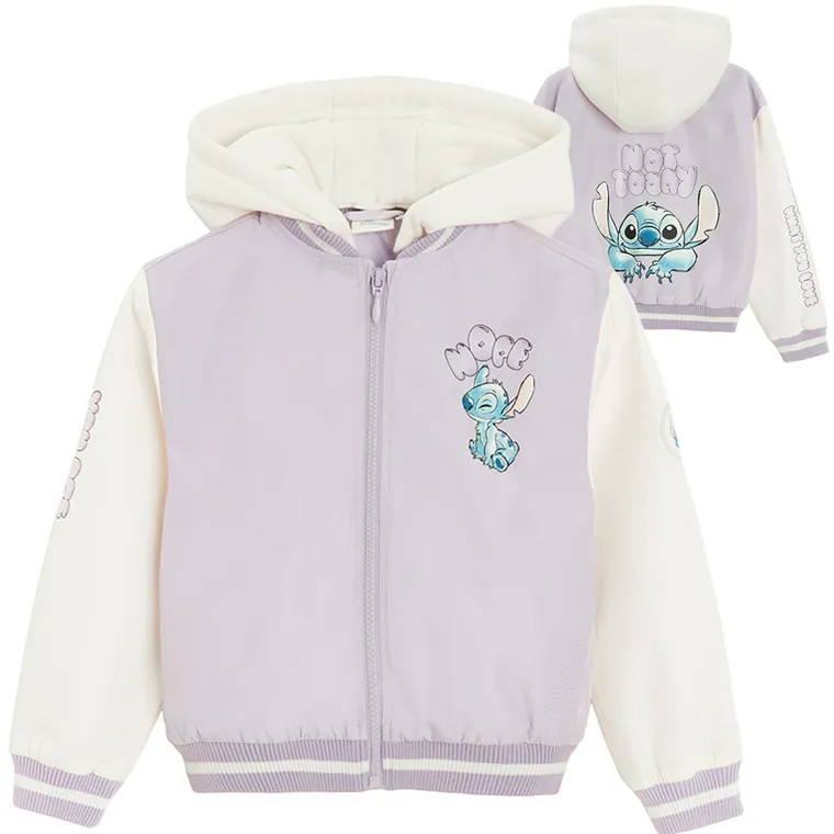 Cool Club, Geaca cu gluga pentru fete, mix, imprimeu Lilo si Stitch