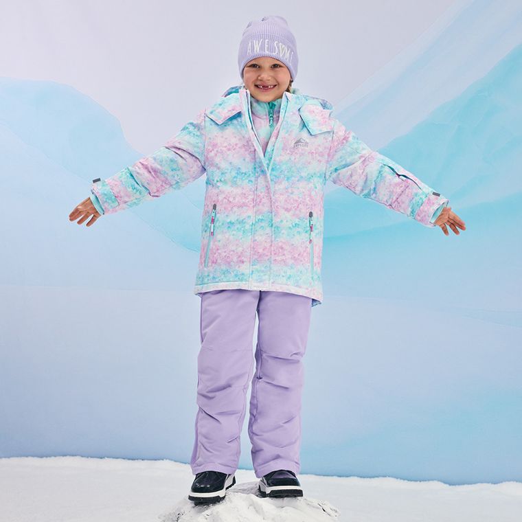 Cool Club, Geaca de schi cu gluga pentru fete, calduroasa, mix