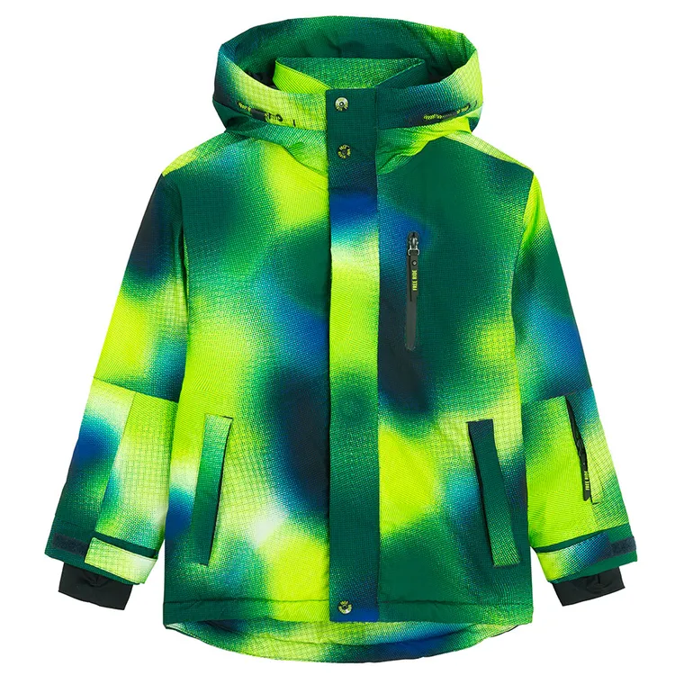 Cool Club, Geaca de schi impermeabil pentru baieti, cu gluga, calduroasa, verde