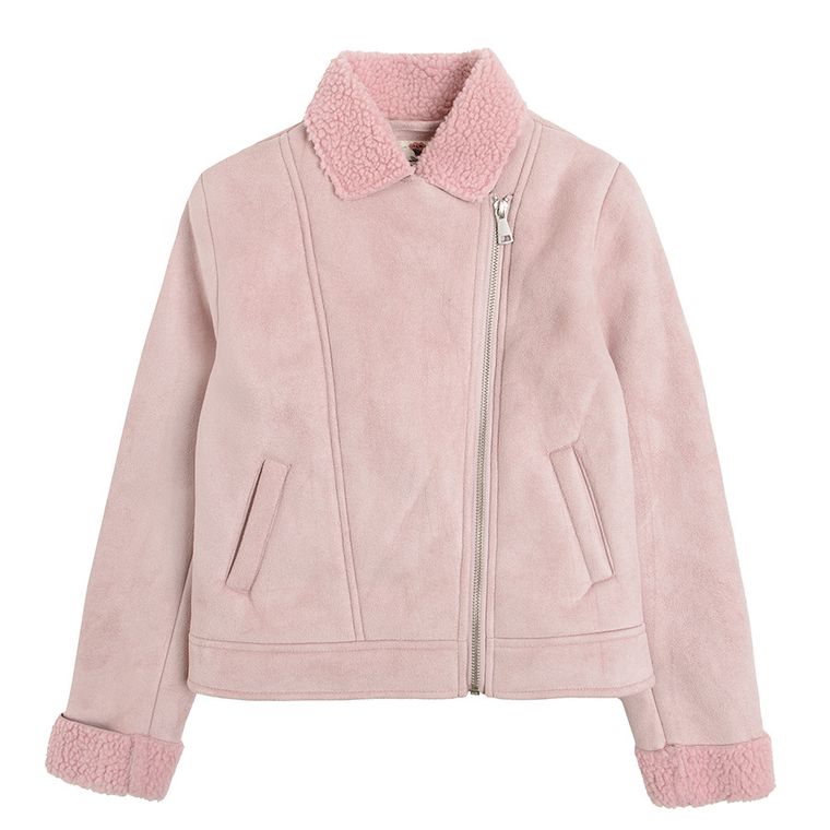 Cool Club, Geaca tip cojoc pentru fete, culoare roz