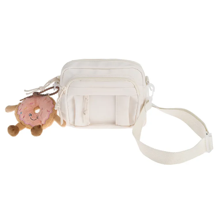 Cool Club, geanta cu accesoriu gogoasa, crem