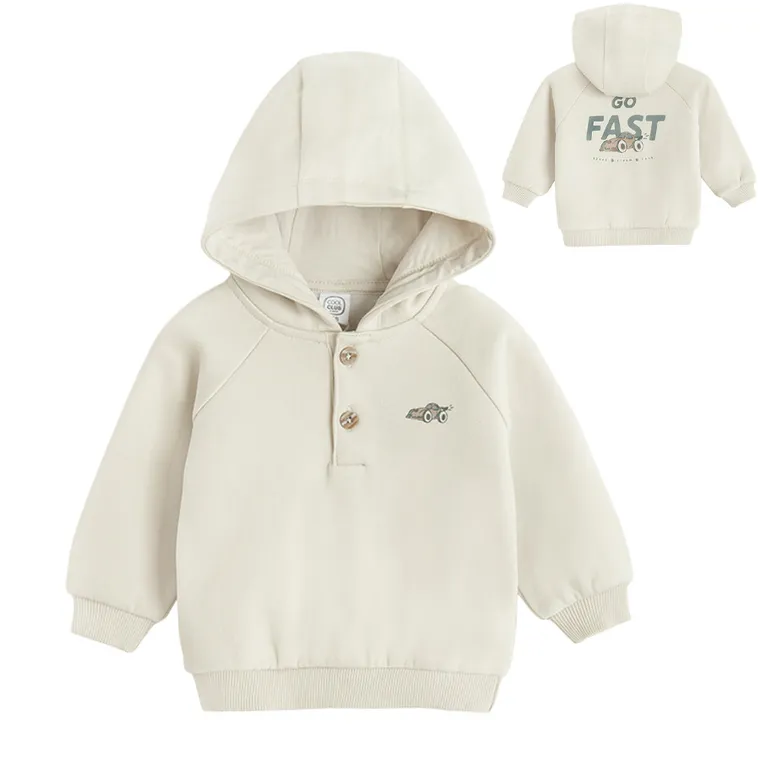 Cool Club, Hanorac cu gluga pentru baieti, bej