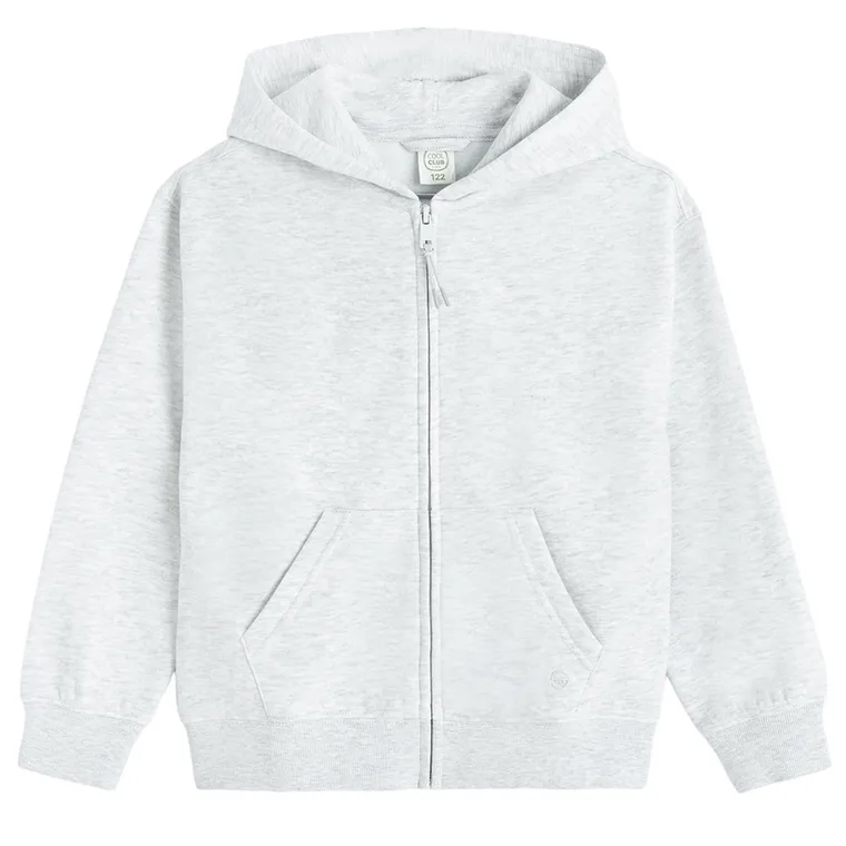 Cool Club, Hanorac cu gluga pentru baieti, cu fermoar, calduros, gri