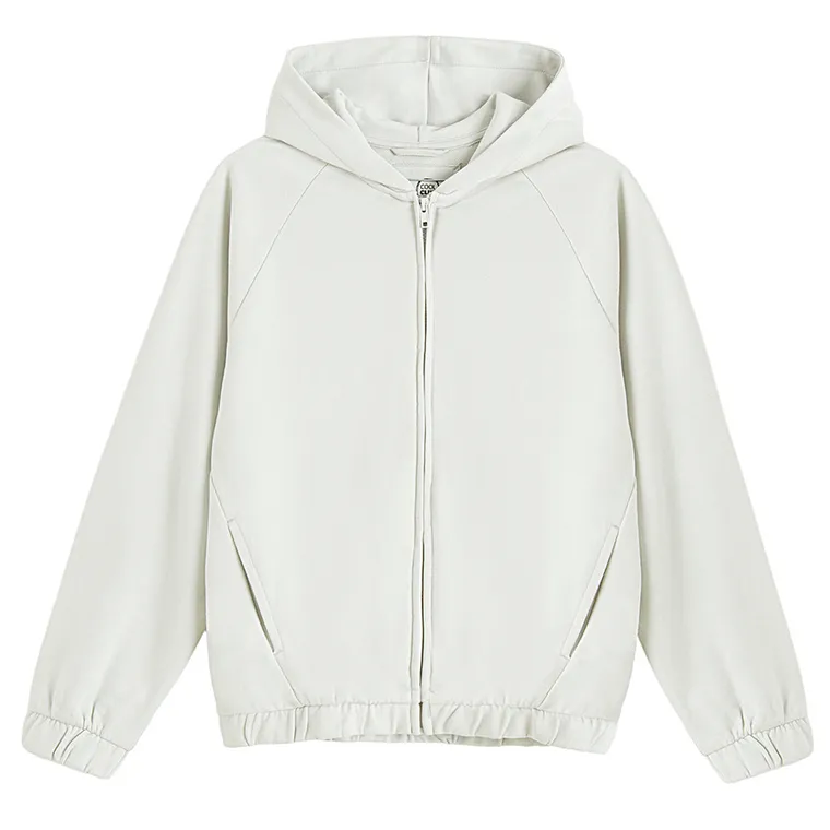 Cool Club, Hanorac cu gluga pentru baieti, cu fermoar, gri