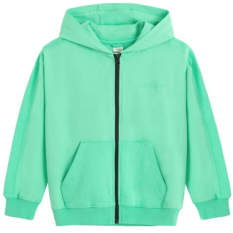 Cool Club, Hanorac cu gluga pentru baieti, cu fermoar, verde