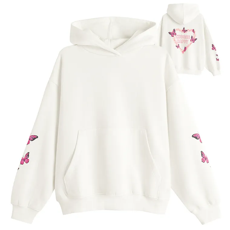 Cool Club, Hanorac cu gluga pentru fete, calduros, alb