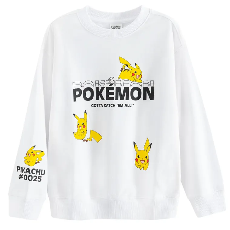 Cool Club, Hanorac pentru baieti, alb, imprimeu Pokemon