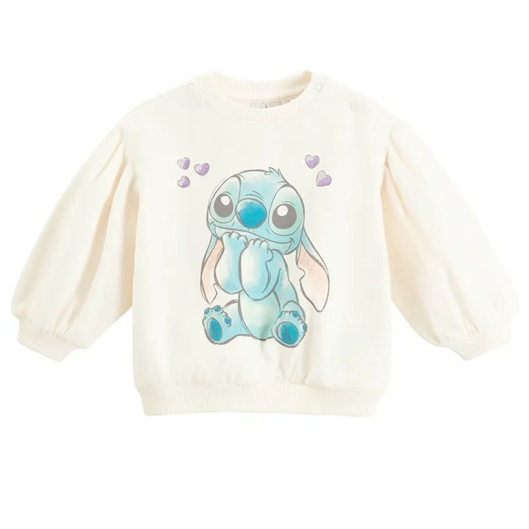 Cool Club, Hanorac pentru fete, alb, imprimeu Lilo si Stitch