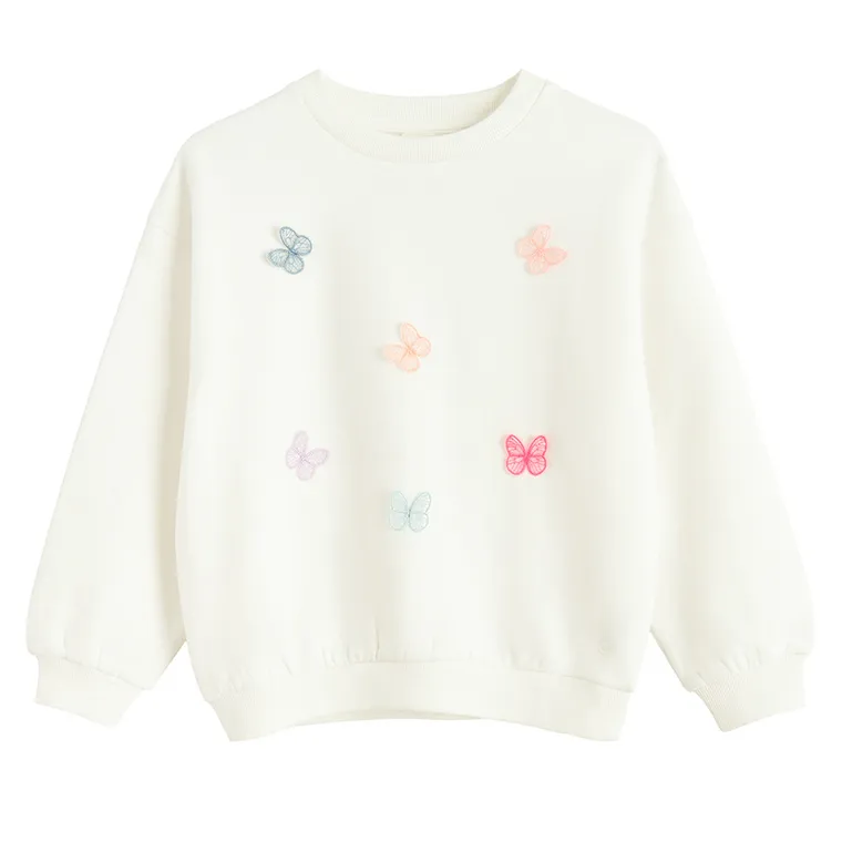 Cool Club, Hanorac pentru fete, calduros, alb