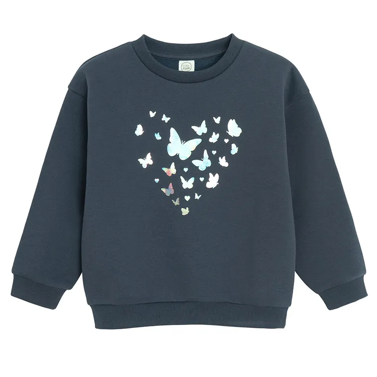 Cool Club, Hanorac pentru fete, calduros, bleumarin