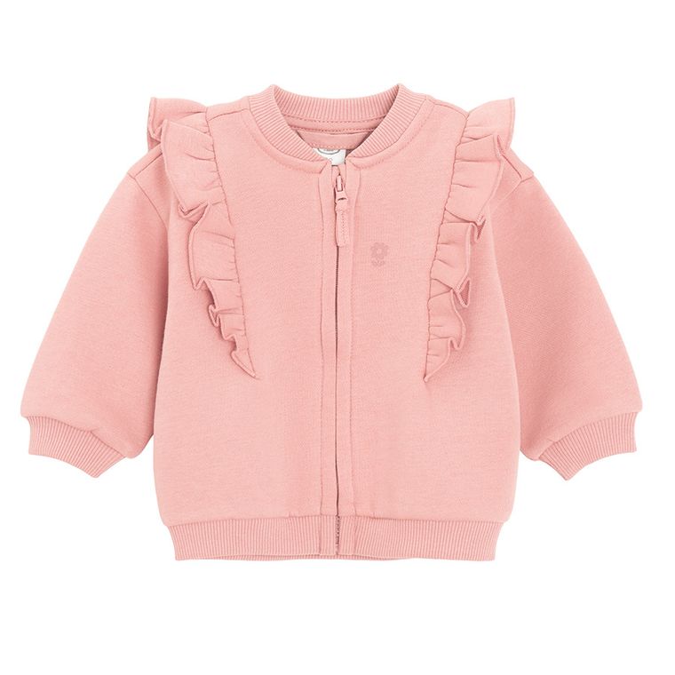 Cool Club, Hanorac pentru fete, cu fermoar, calduros, roz