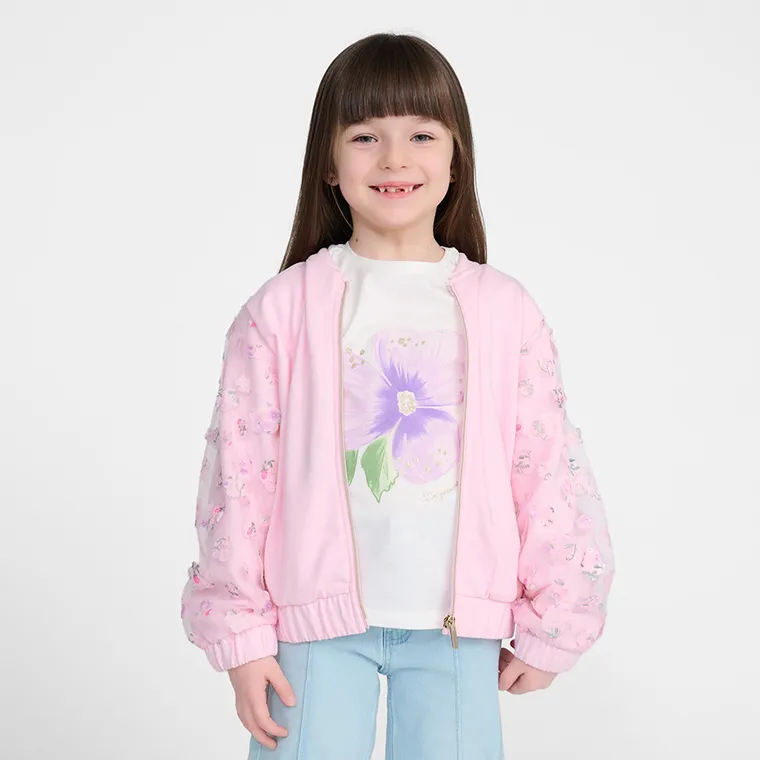 Cool Club, Hanorac pentru fete, cu fermoar, roz