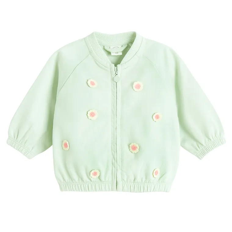 Cool Club, Hanorac pentru fete, cu fermoar, verde