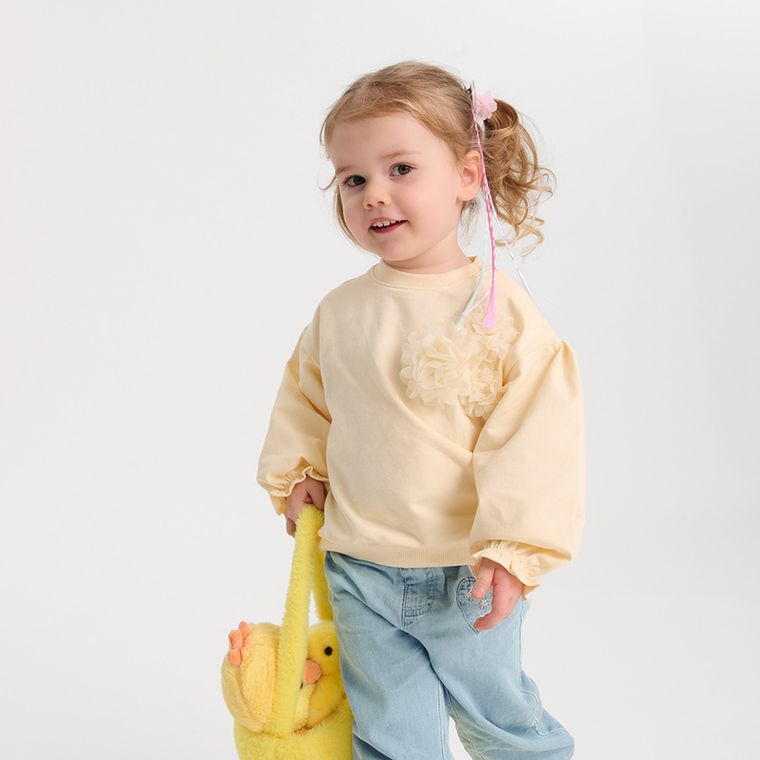 Cool Club, Hanorac pentru fete, galben deschis