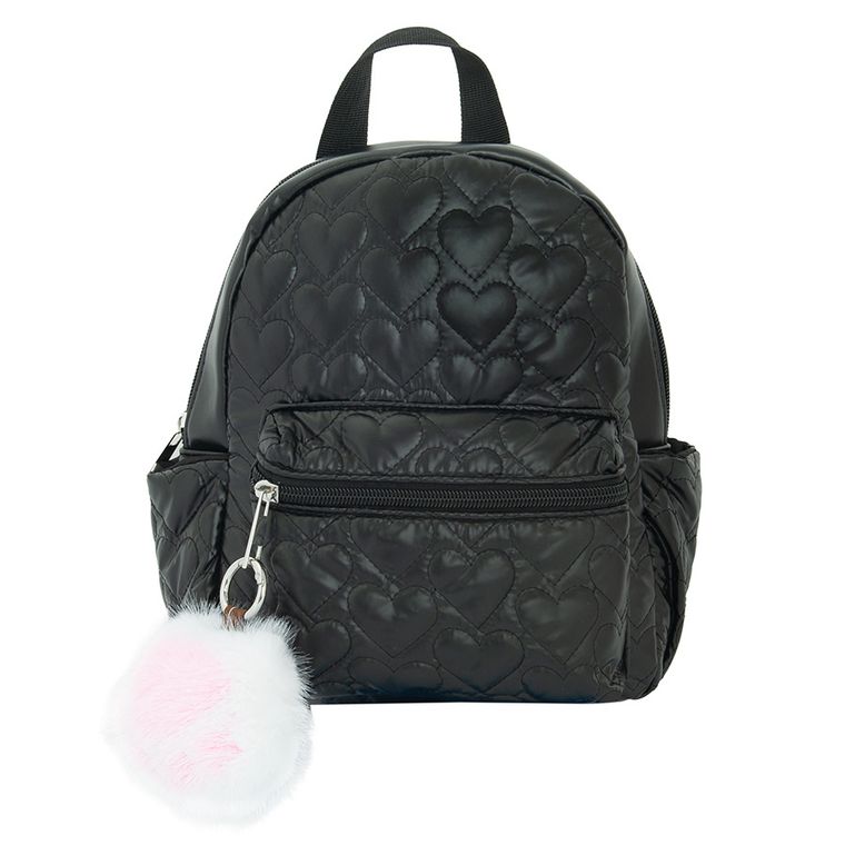 Cool Club, Inimioara, rucsac cu breloc, negru