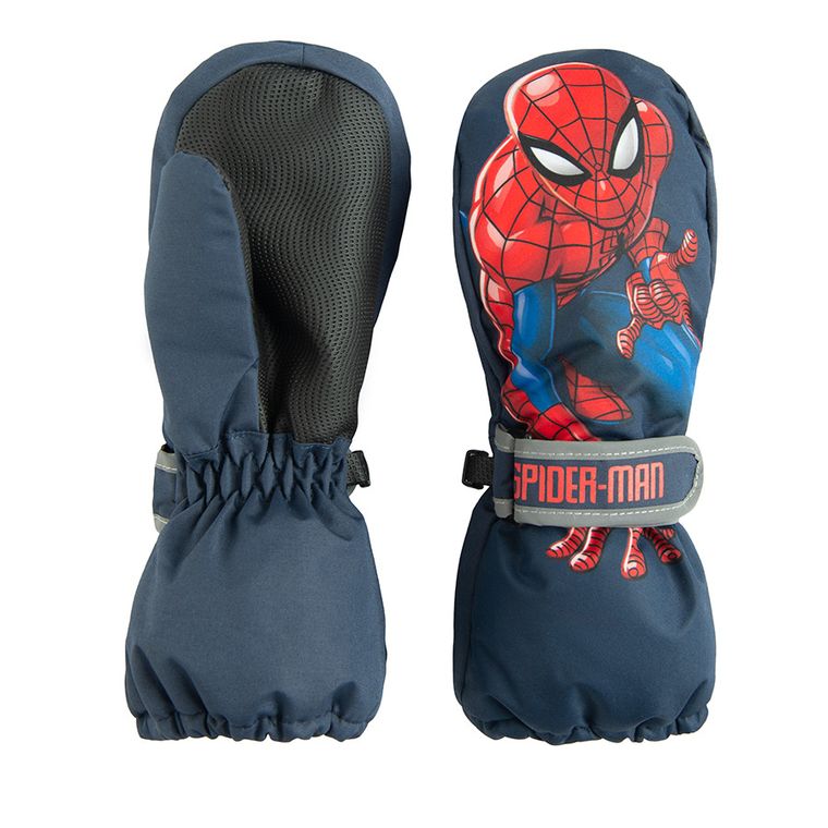 Cool Club, Manusi de schi pentru baieti, albastru, imprimeu Spider-Man