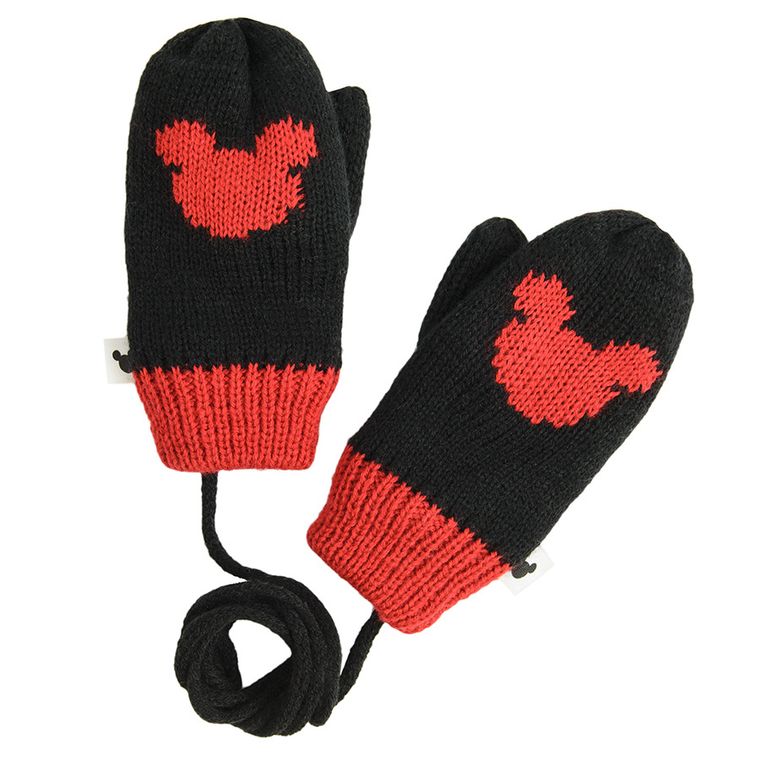 Cool Club, Manusi pentru baieti, negru, imprimeu Mickey Mouse