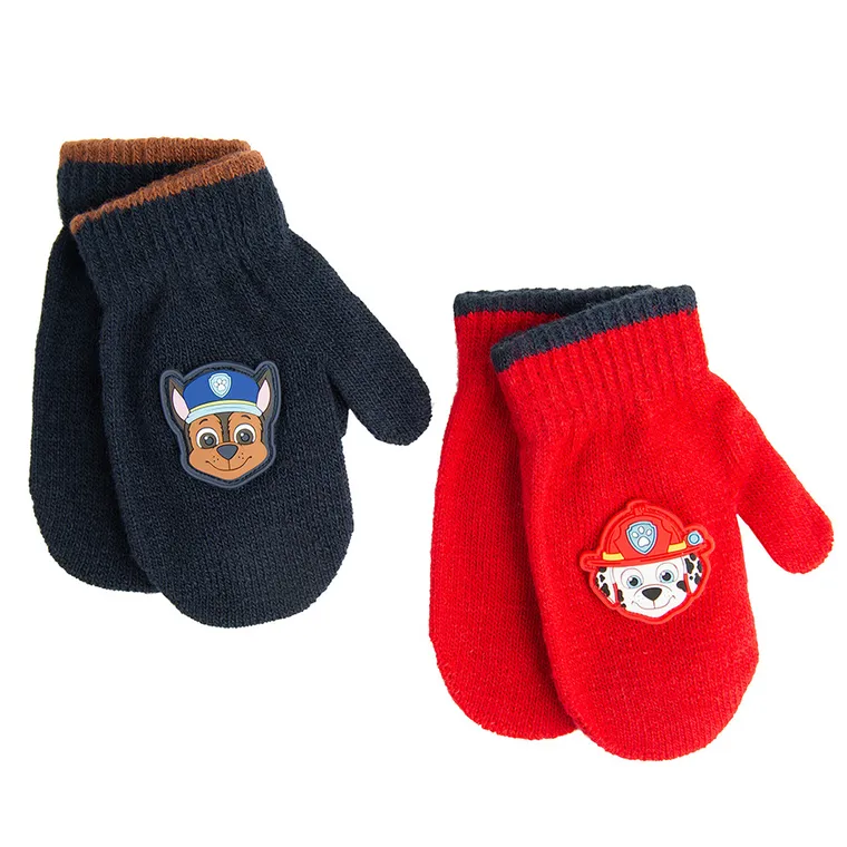 Cool Club, Manusi pentru baieti, rosu, bleumarin, imprimeu Paw Patrol, set, 2 buc.