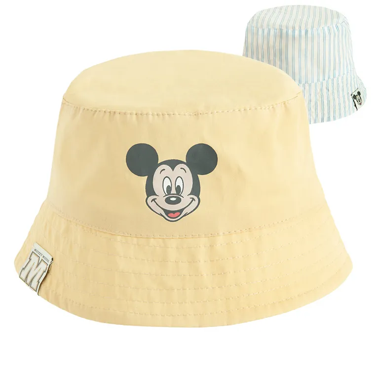 Cool Club, Palarie pentru baieti, cu doua fete, UV 50, mix, imprimeu Mickey Mouse