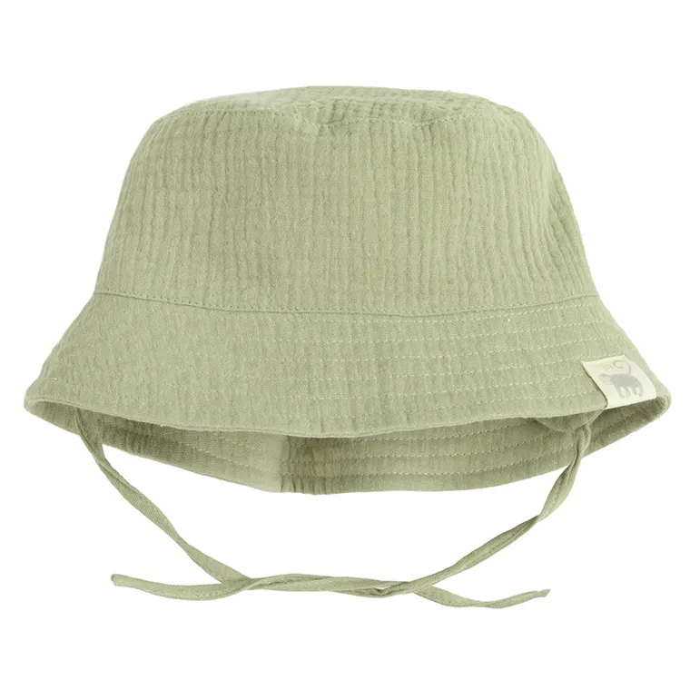 Cool Club, Palarie pentru baieti, cu snur, muselina, verde