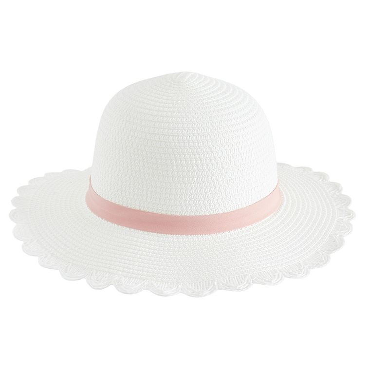 Cool Club, Palarie pentru fete, de paie, alb