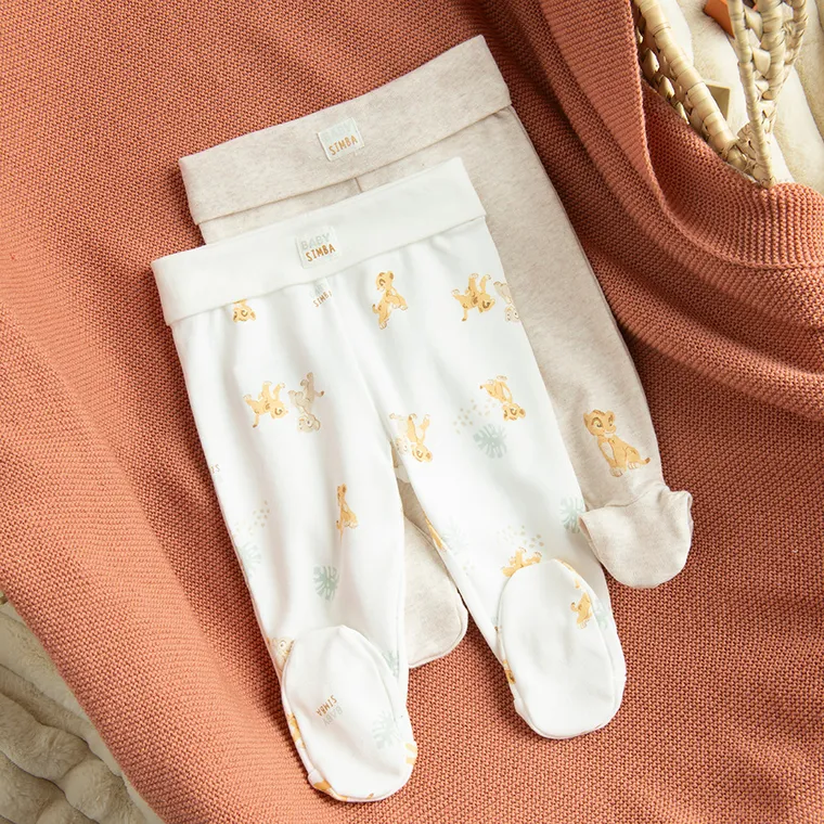 Cool Club, Pantaloni cu botosei pentru baieti, mix, imprimeu Lion King, set, 2 buc.