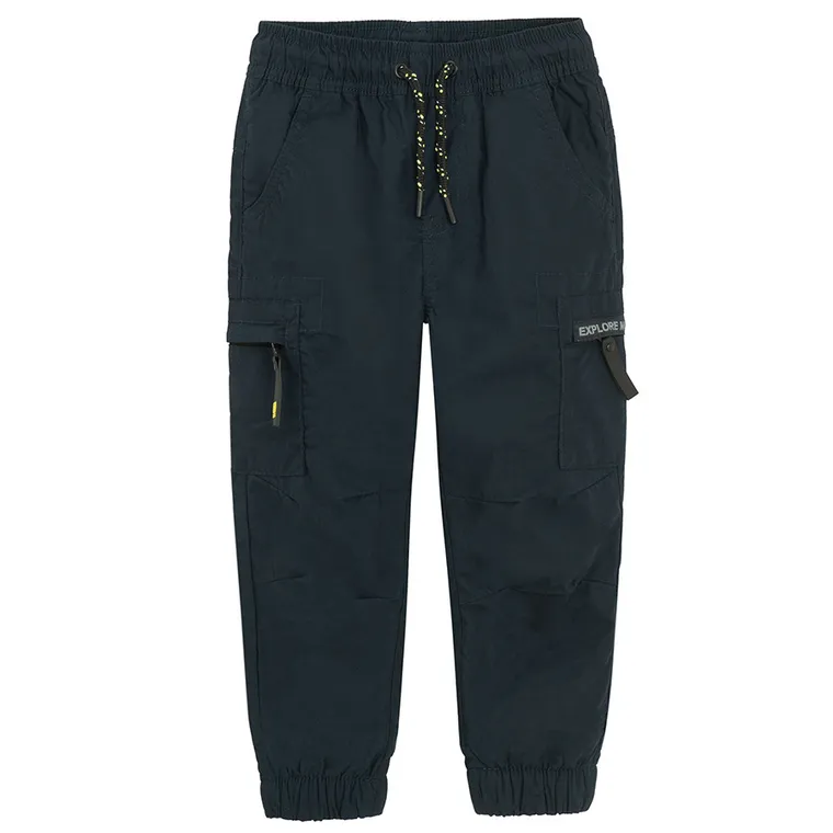 Cool Club, Pantaloni din material textil pentru baieti, bleumarin