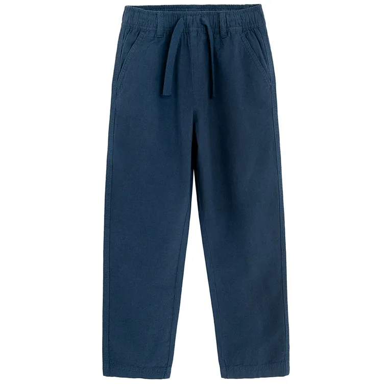 Cool Club, Pantaloni din material textil pentru baieti, cu in, relaxed, bleumarin