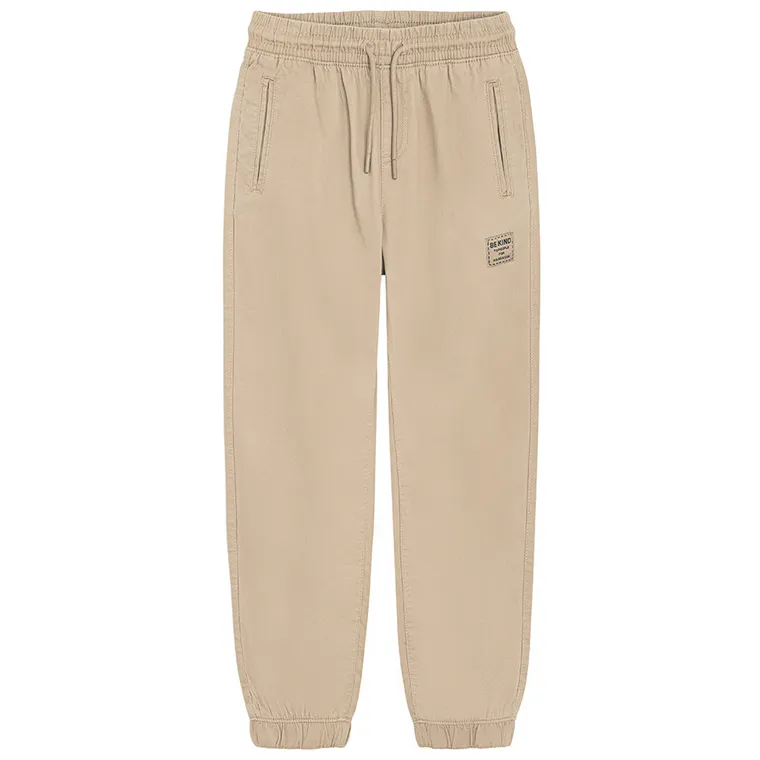 Cool Club, Pantaloni din material textil pentru baieti, jogger, bej