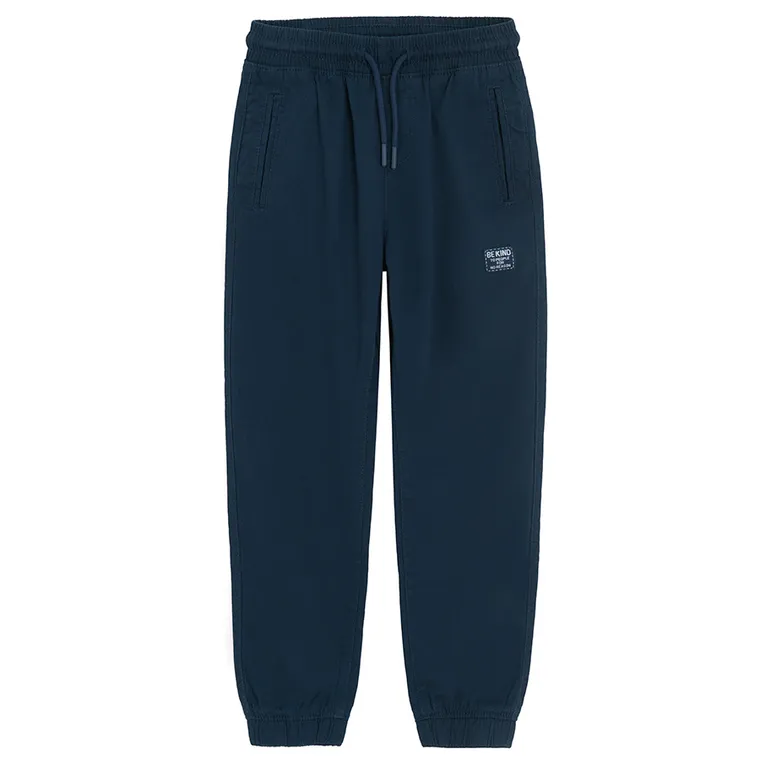 Cool Club, Pantaloni din material textil pentru baieti, jogger, bleumarin