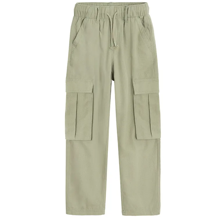 Cool Club, Pantaloni din material textil pentru baieti, kaki