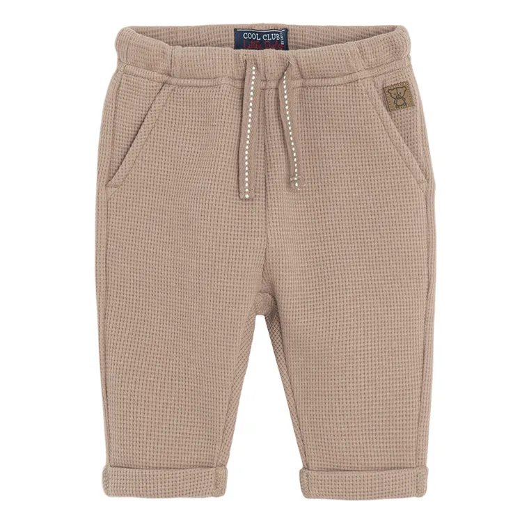 Cool Club, Pantaloni din material textil pentru baieti, maro