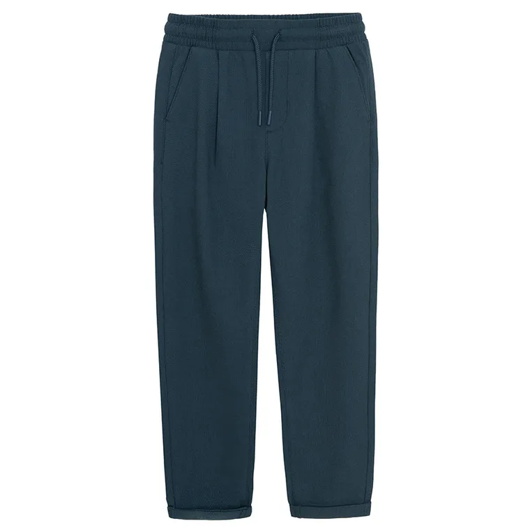 Cool Club, Pantaloni din material textil pentru baieti, relaxed, bleumarin