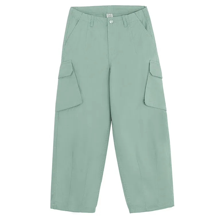 Cool Club, Pantaloni din material textil pentru fete, baloon cargo, verde