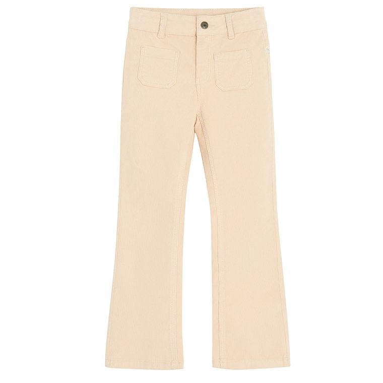 Cool Club, Pantaloni din material textil pentru fete, bej