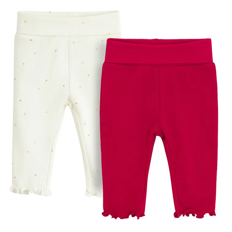 Cool Club, Pantaloni fara botosei pentru fete, mix, set, 2 buc.