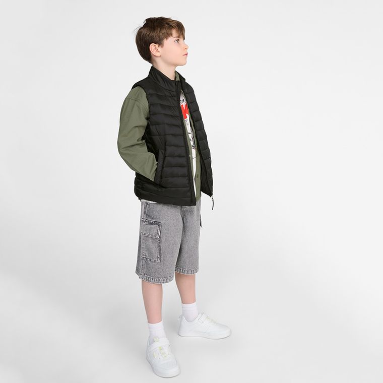 Cool Club, Pantaloni scurti de blugi pentru baieti, pul on, gri