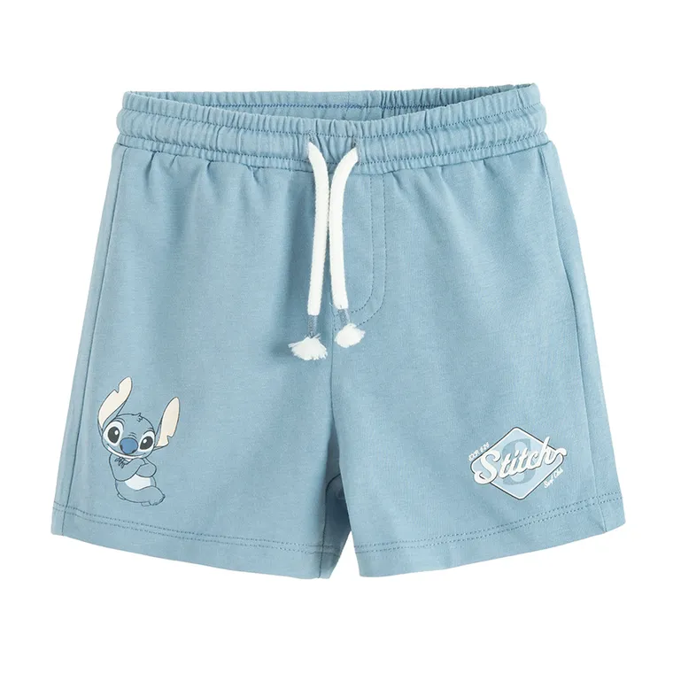 Cool Club, Pantaloni scurti pentru baieti, albastru, imprimeu Lilo si Stitch