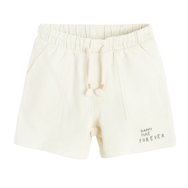Cool Club, Pantaloni scurti pentru baieti, ecru