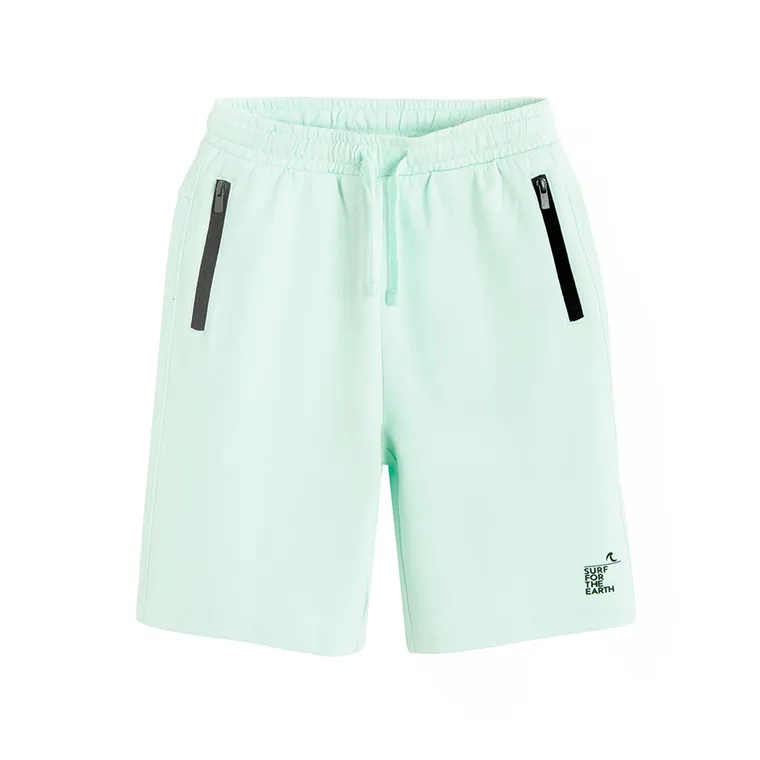 Cool Club, Pantaloni scurti pentru baieti, loose, turcoaz