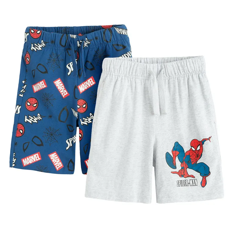 Cool Club, Pantaloni scurti pentru baieti, mix, set, 2 buc., imprimeu Spider-Man